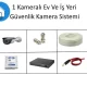 1 Kameralı Ev Ve İş Yeri Güvenlik Kamera Sistemi ABS PANO HEDİYELİ