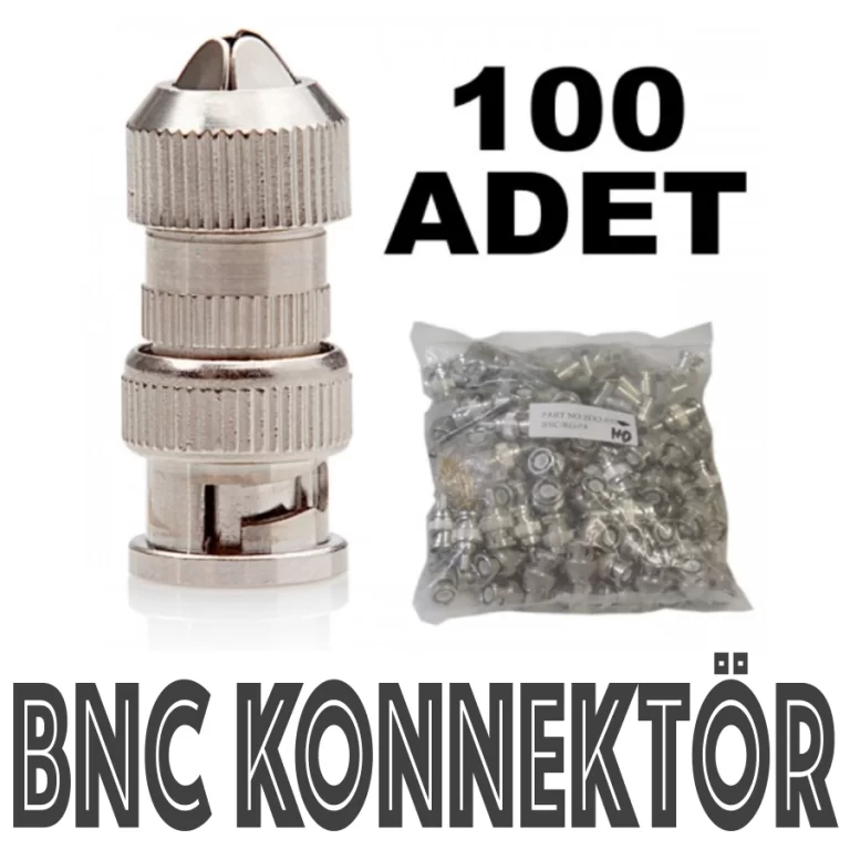 Bnc Konnektör 100 Lük Paket