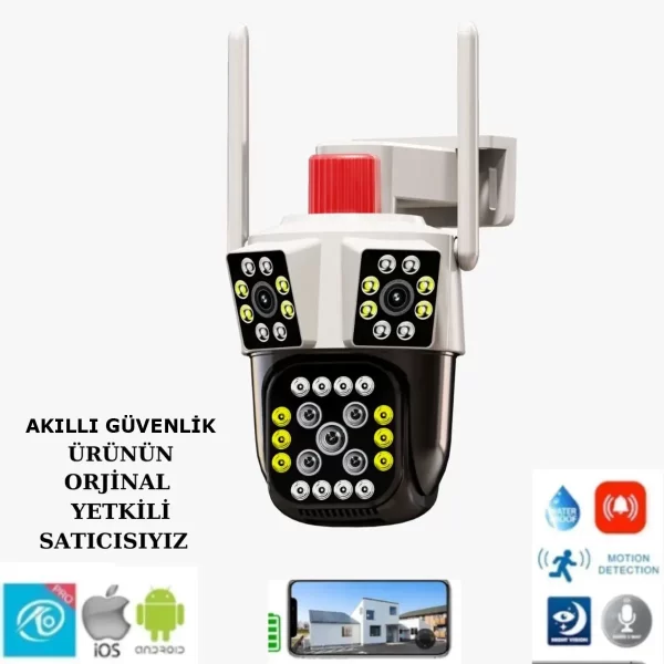 O-kam-3033 6mp 3 Lens Wifi Kamera