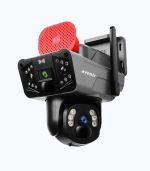 AV S427 6MP 2 KAMERALI SOLAR PTZ 4G SİM KARTLI KAMERA