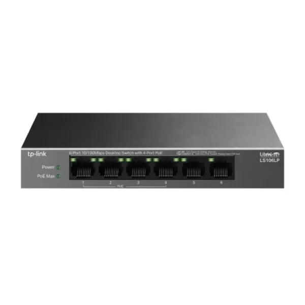 tp link ls106lp 4 port poe ile 6 port 10 100mbps masaustu switch 125851021 sw590sh590