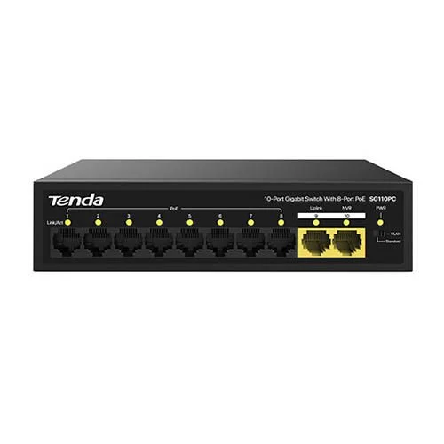 TENDA SG110PC SWT SG110PC 10 Port Gigabit 8 Port PoE.webp